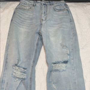 straight leg light jeans